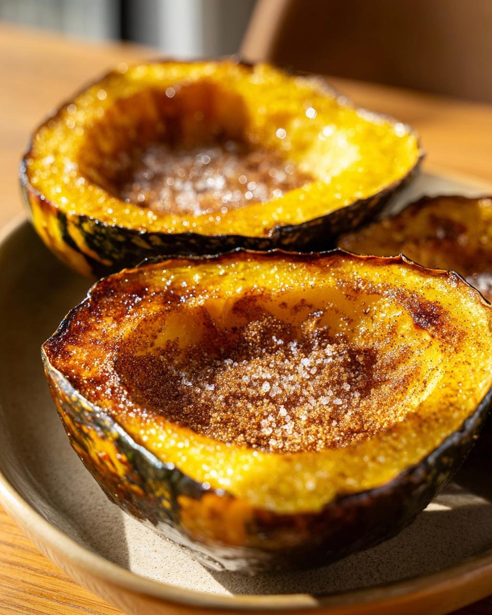 air fryer acorn squash - detail 1