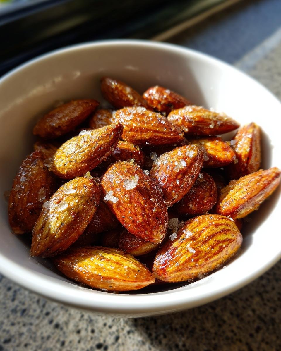 air fryer almonds - detail 1
