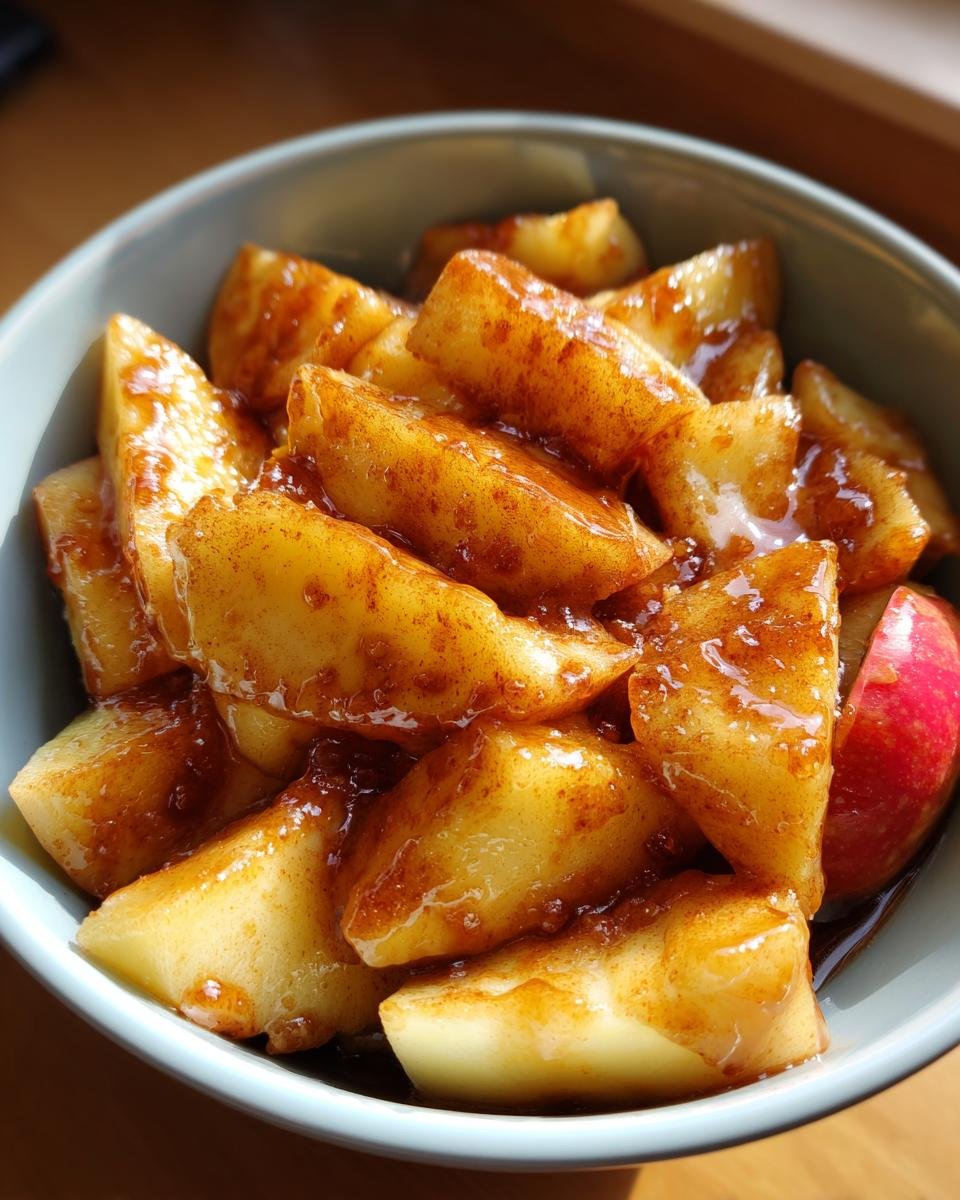 air fryer apples - detail 1