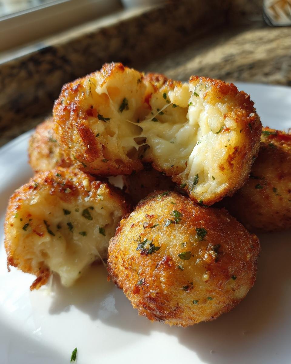 air fryer arancini balls - detail 1
