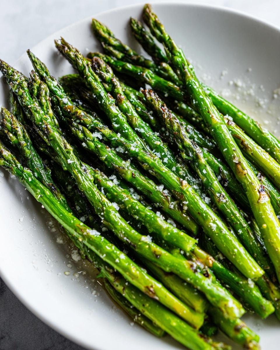 air fryer asparagus - detail 1