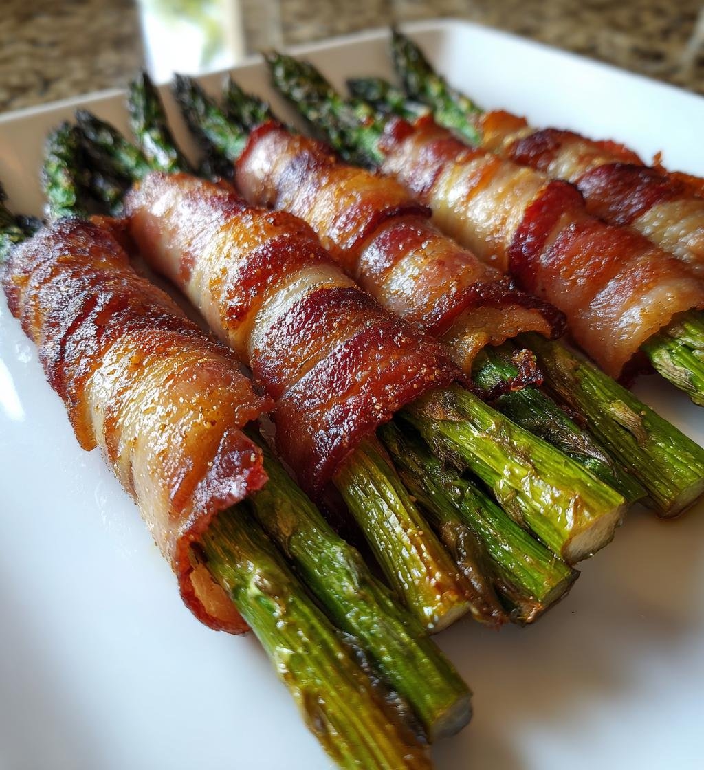 Air-Fryer Bacon-Wrapped Asparagus - detail 1