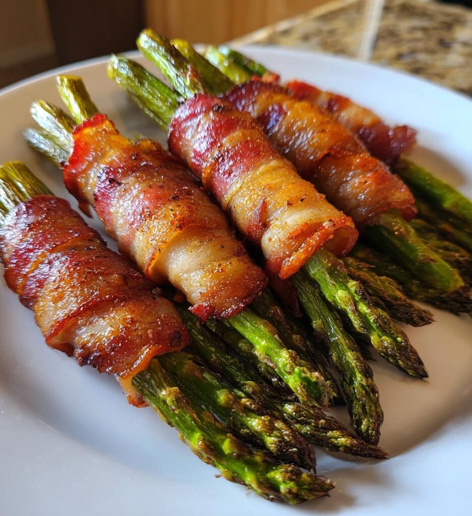 Air-Fryer Bacon-Wrapped Asparagus