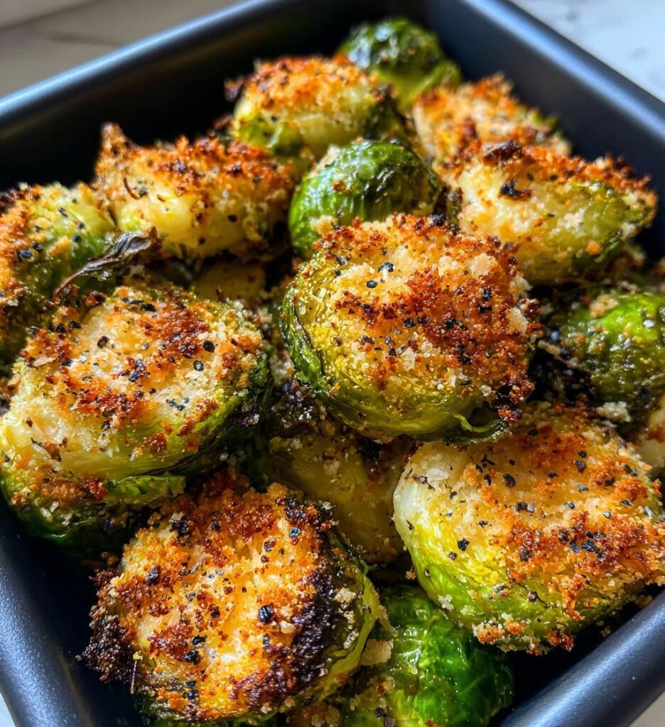 Air-Fryer Parmesan Brussels Sprouts