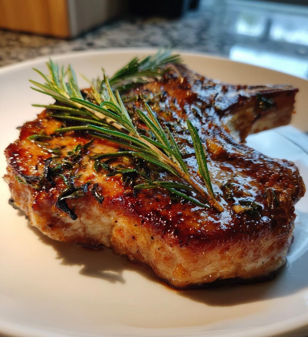 Air-Fryer Pork Chops with Rosemary