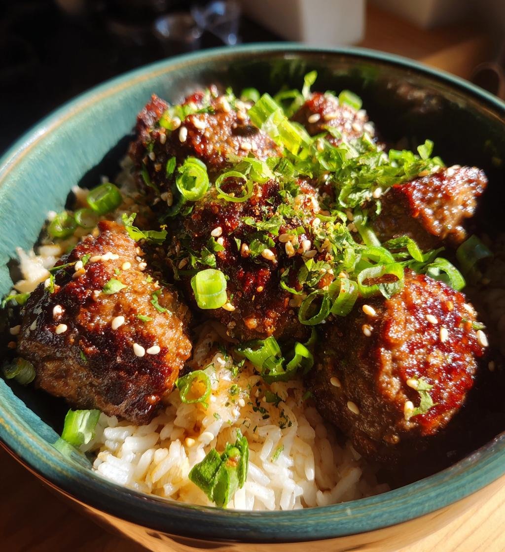 Air fryer Korean-style beef bowl - detail 1