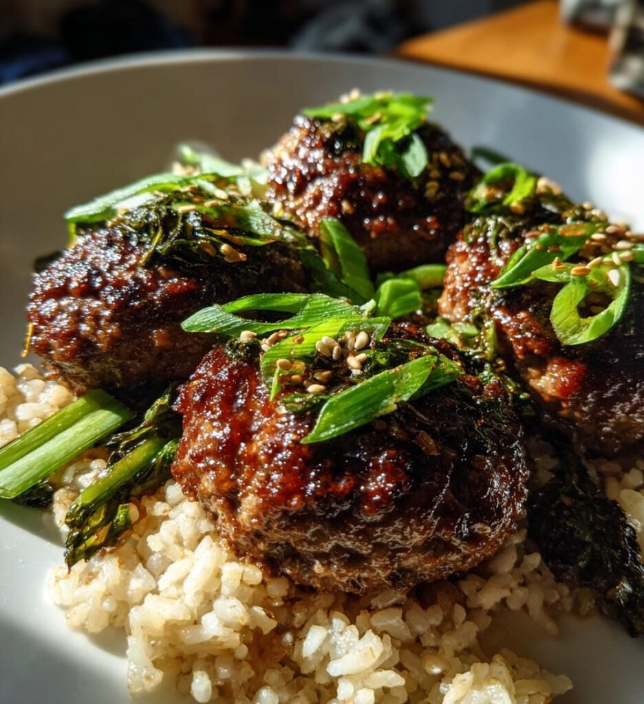 Air fryer Korean-style beef bowl