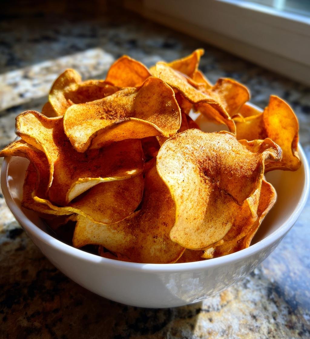 Air fryer apple chips - detail 1