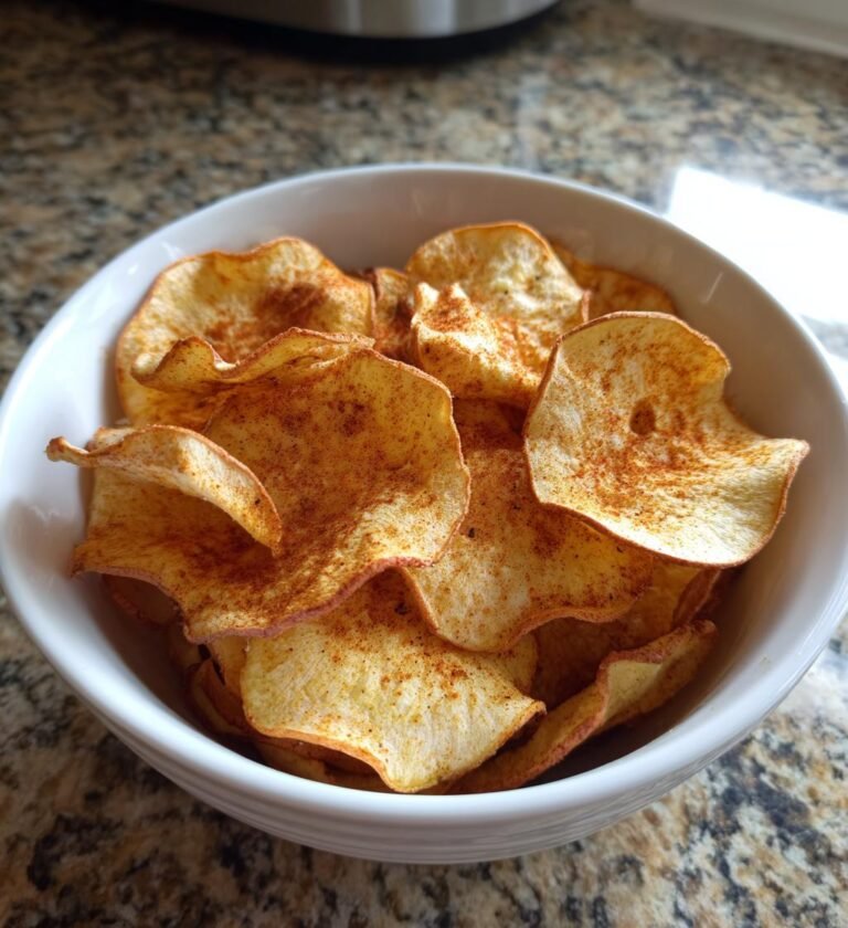 Air fryer apple chips
