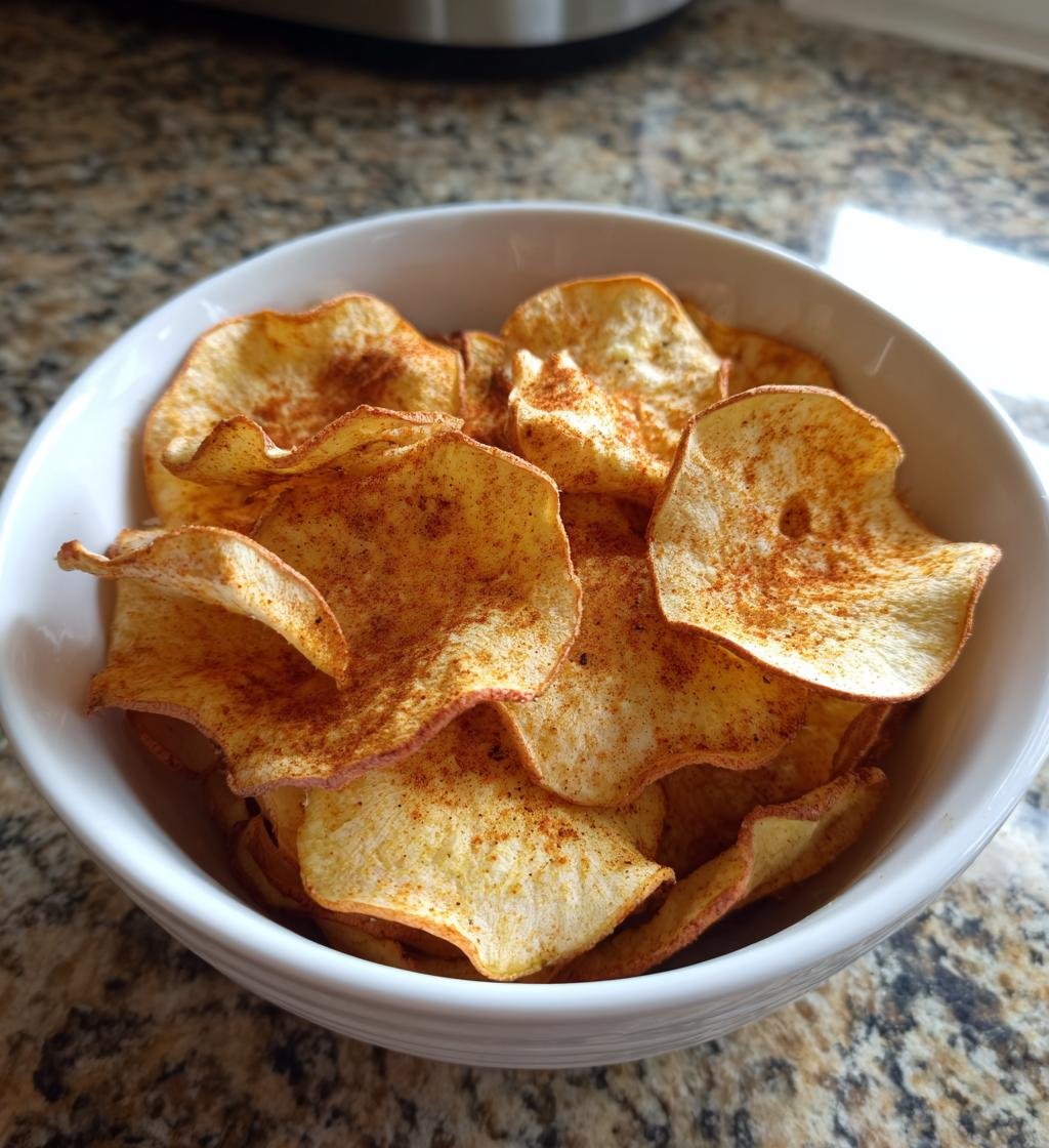 Air fryer apple chips