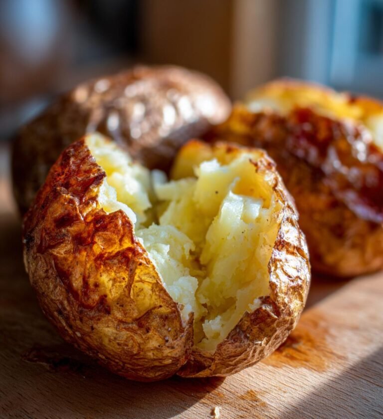 Air fryer baked potatoes