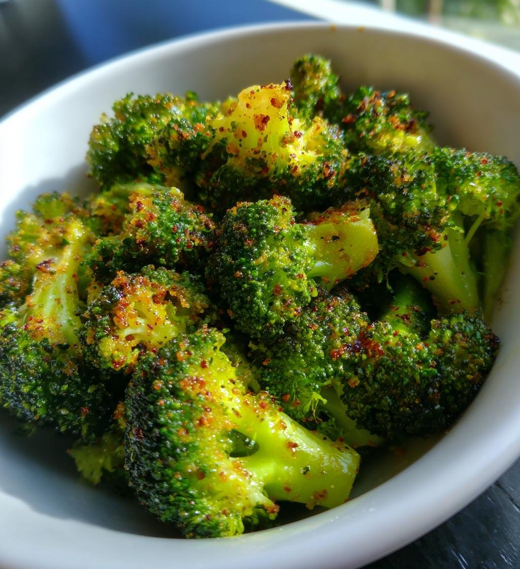 Air fryer broccoli (very popular healthy dish) - detail 1