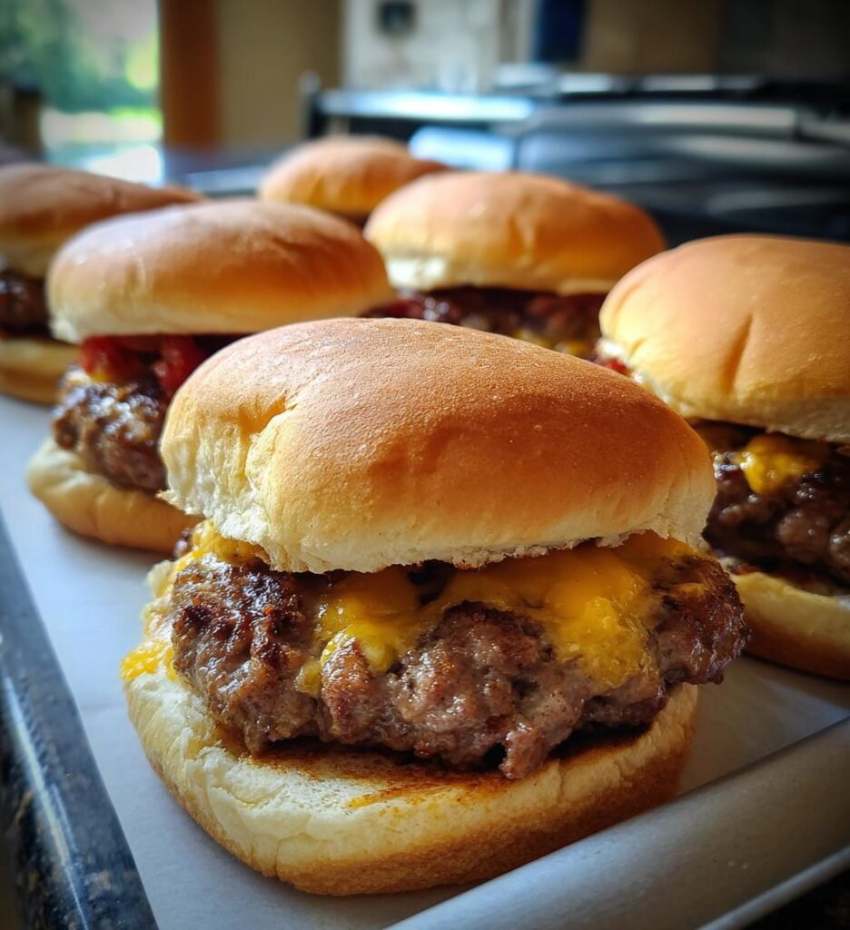 Air fryer burgers