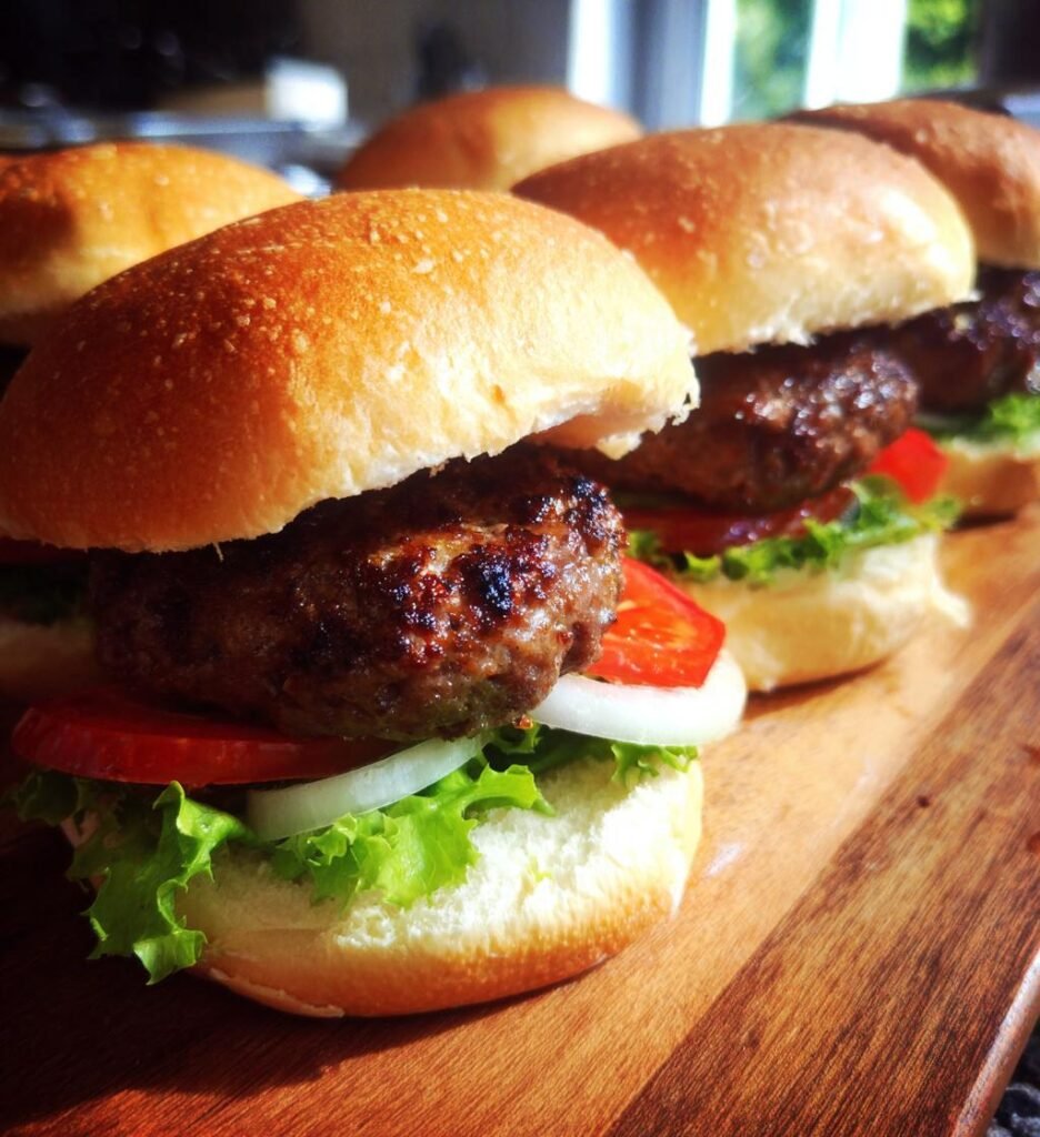 Air fryer burgers 🍔