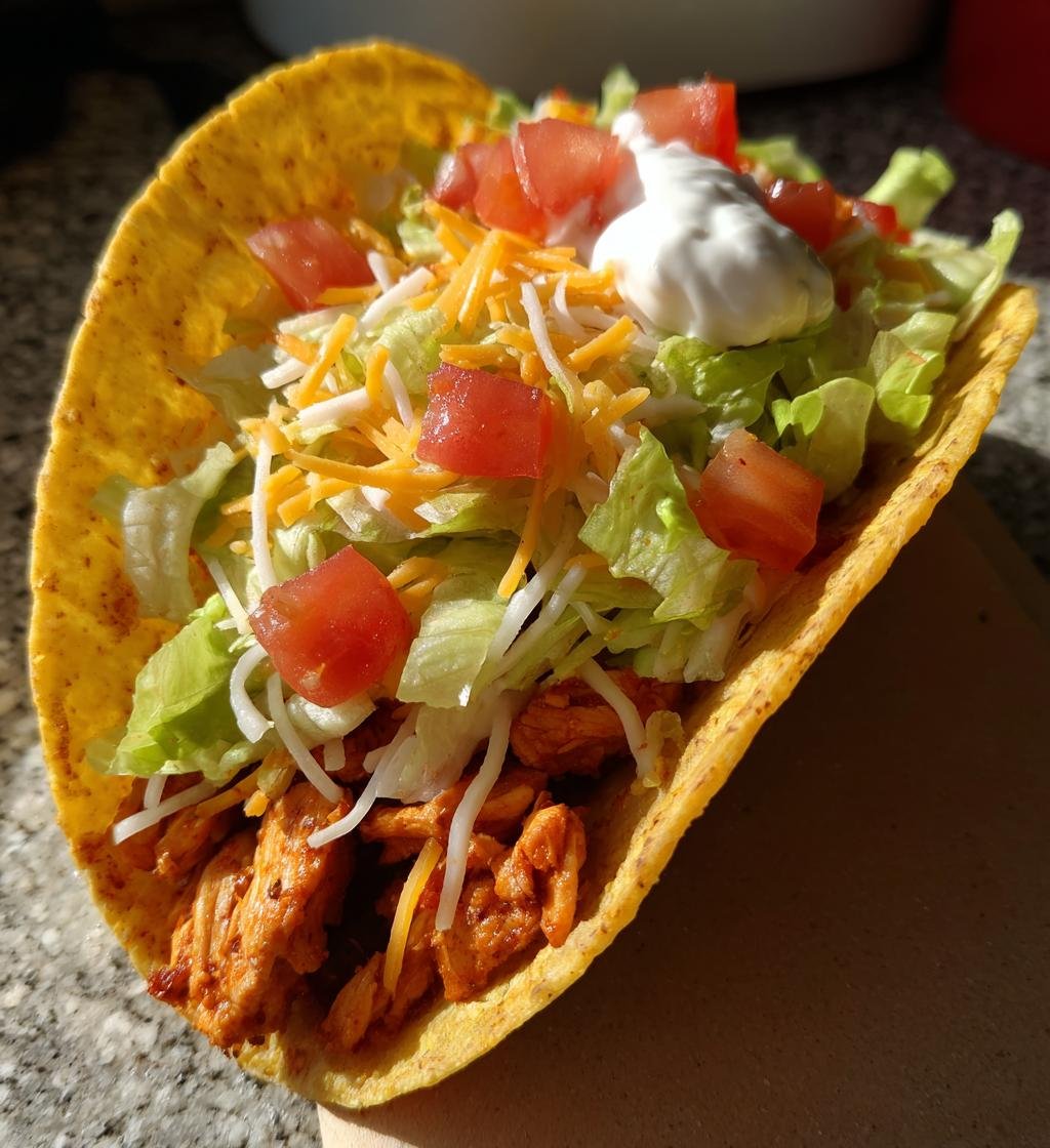 Air fryer chicken tacos - detail 1