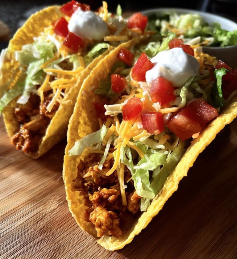 Air fryer chicken tacos