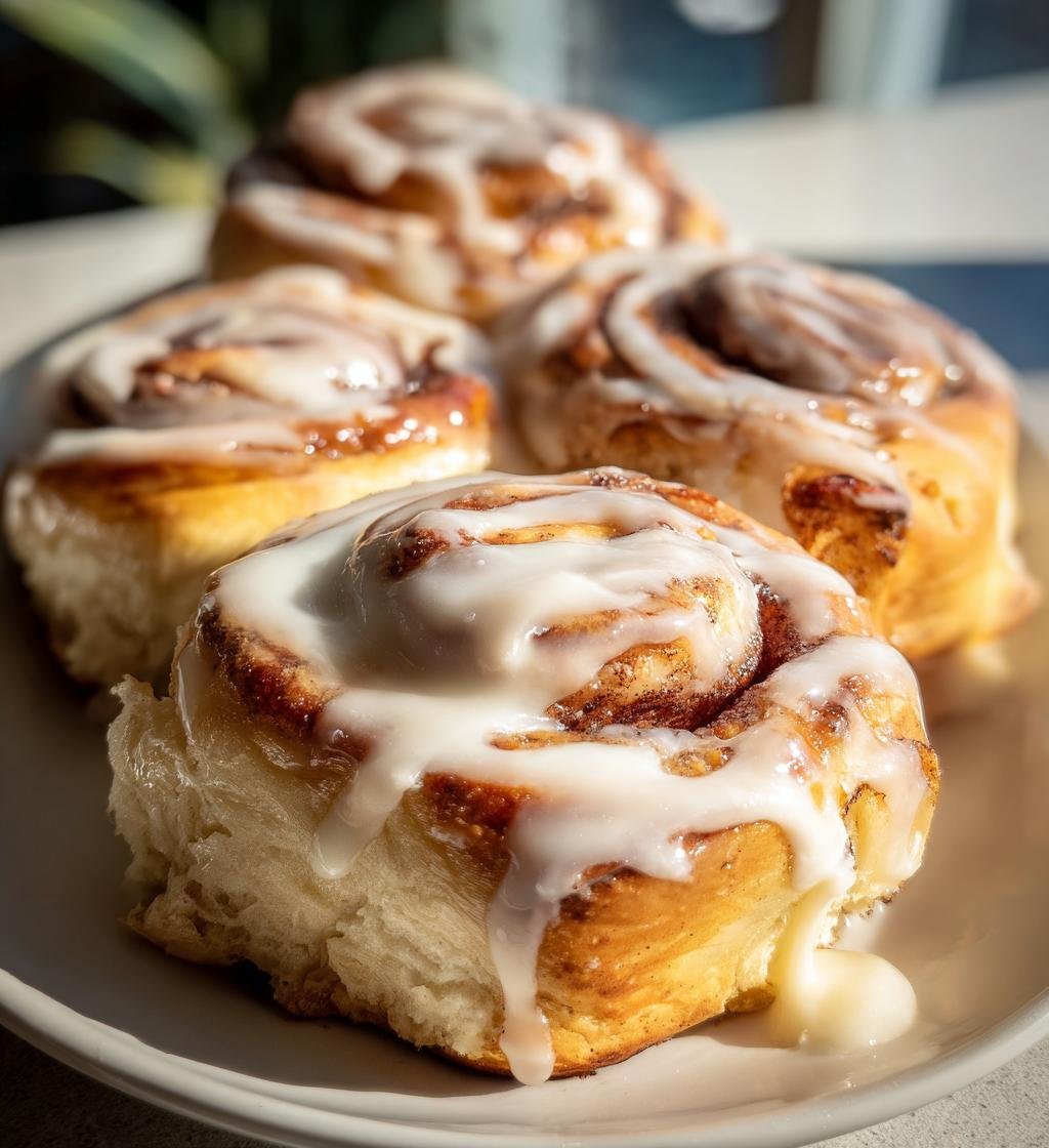 Air fryer cinnamon rolls - detail 1