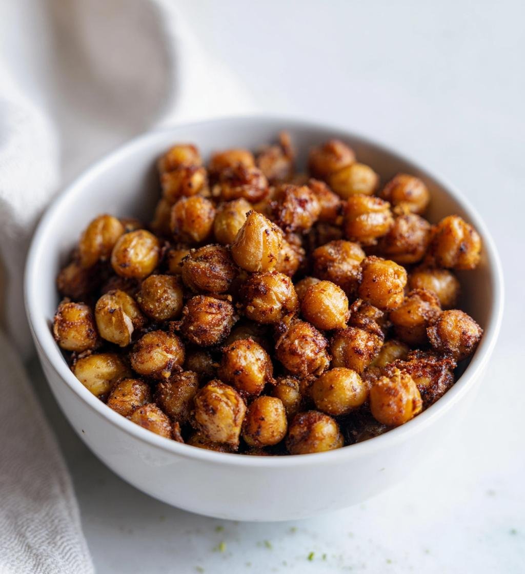 Air fryer crispy chickpeas - detail 1
