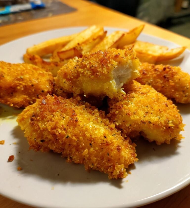 Air fryer fish fillets (fish & chips style)