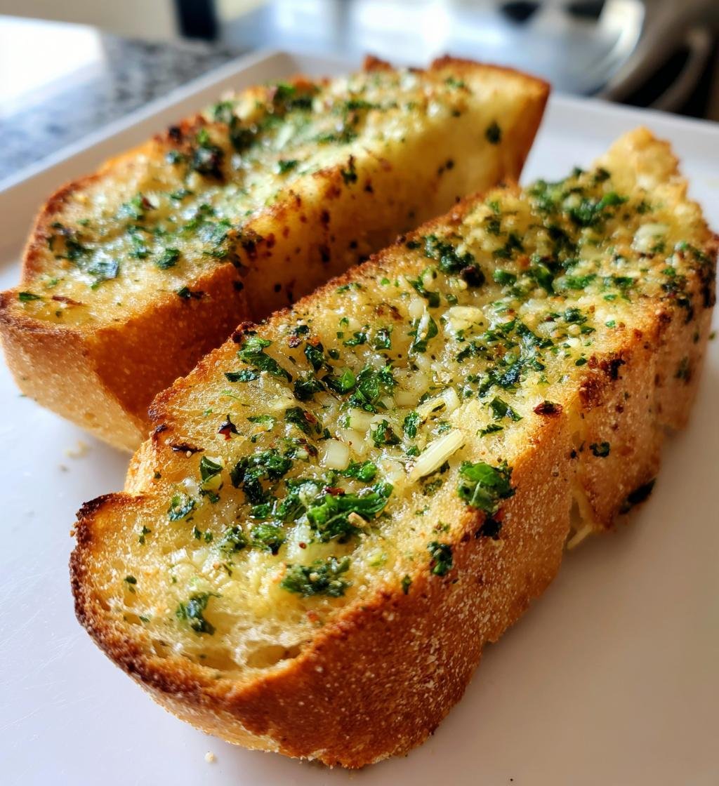 Air fryer garlic bread