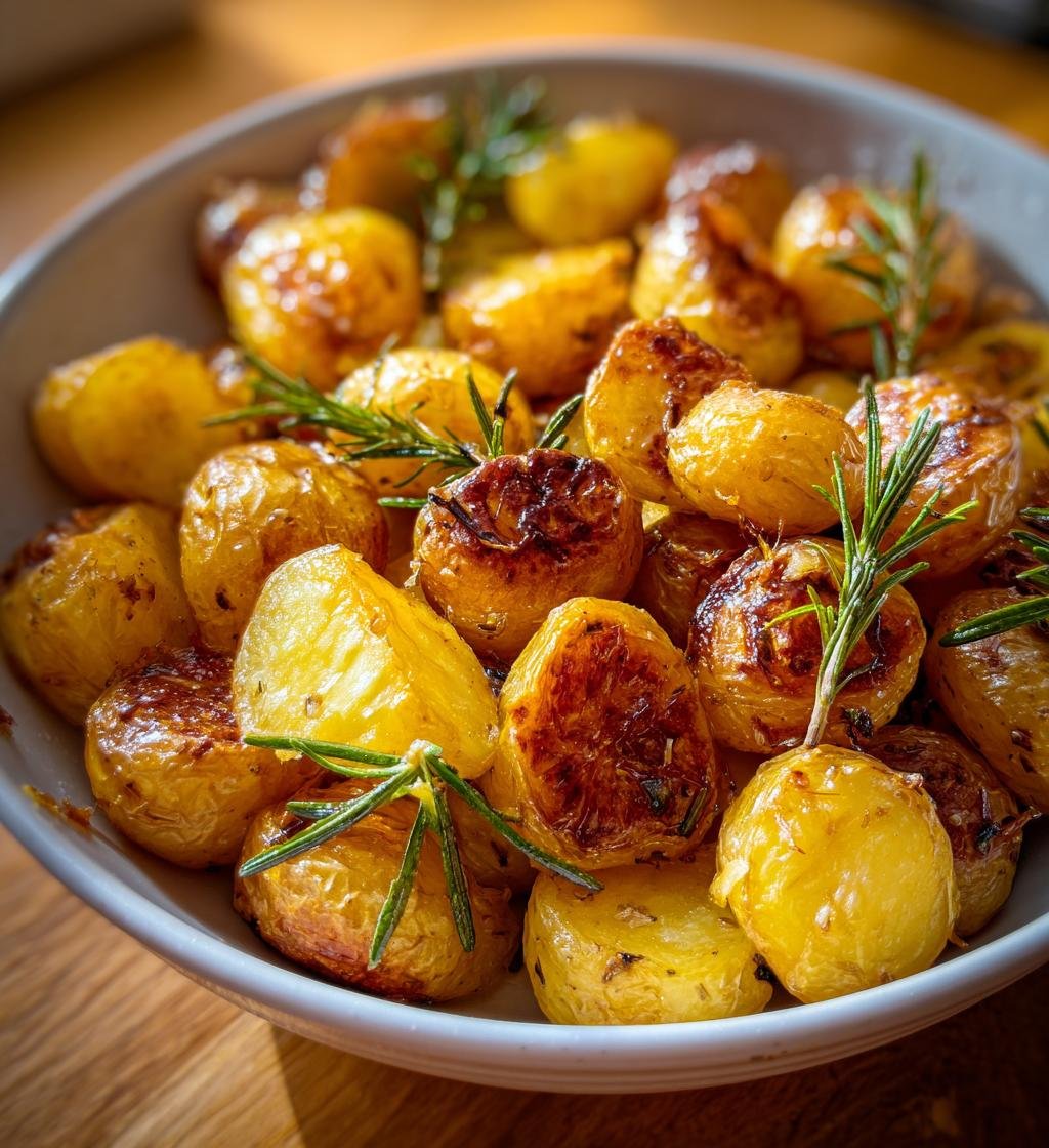Air fryer garlic roasted potatoes