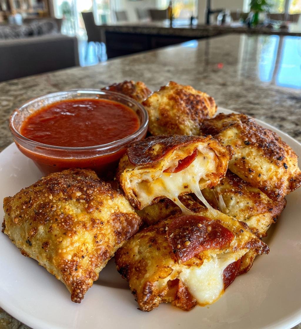 Air fryer pizza rolls