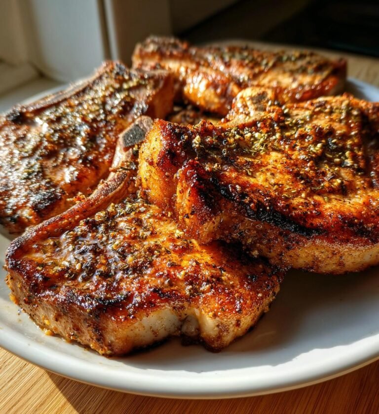 Air fryer pork chops (3-ingredient trend)
