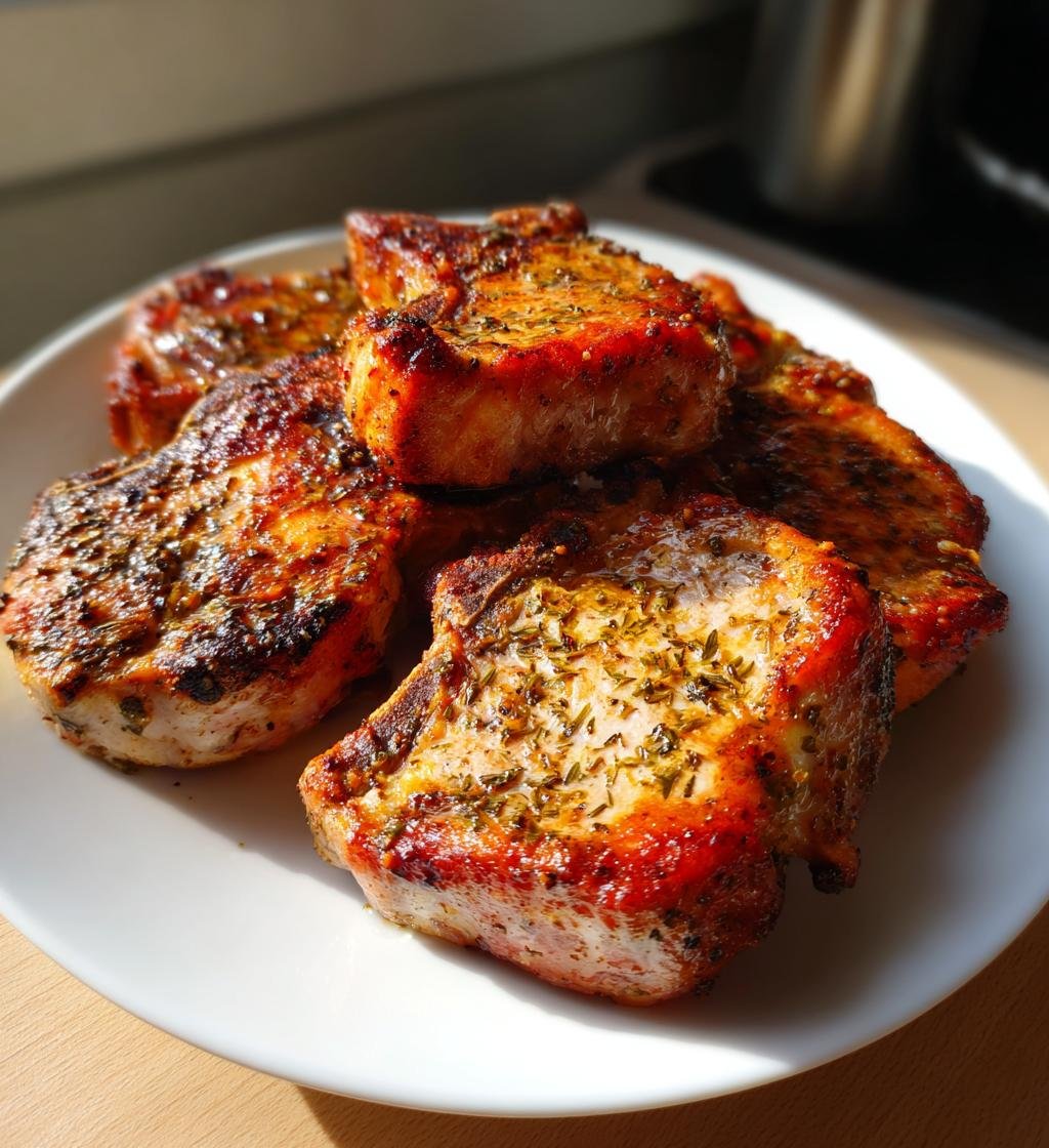 Air fryer pork chops (3 ingredients) - detail 1