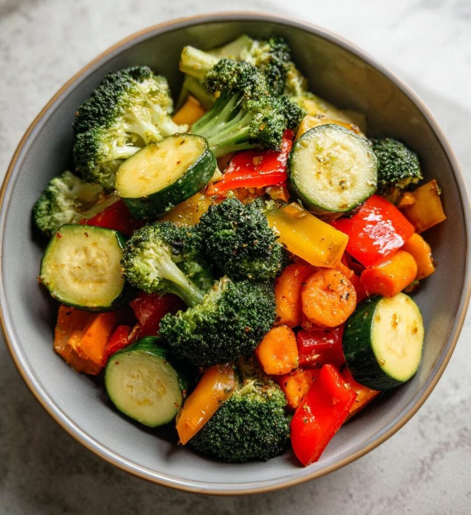 Air fryer roasted vegetable mix