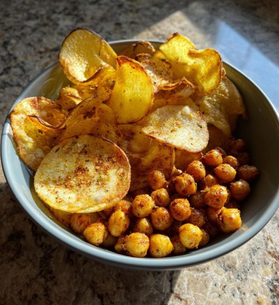 Air fryer snacks (chips, chickpeas) 🍿