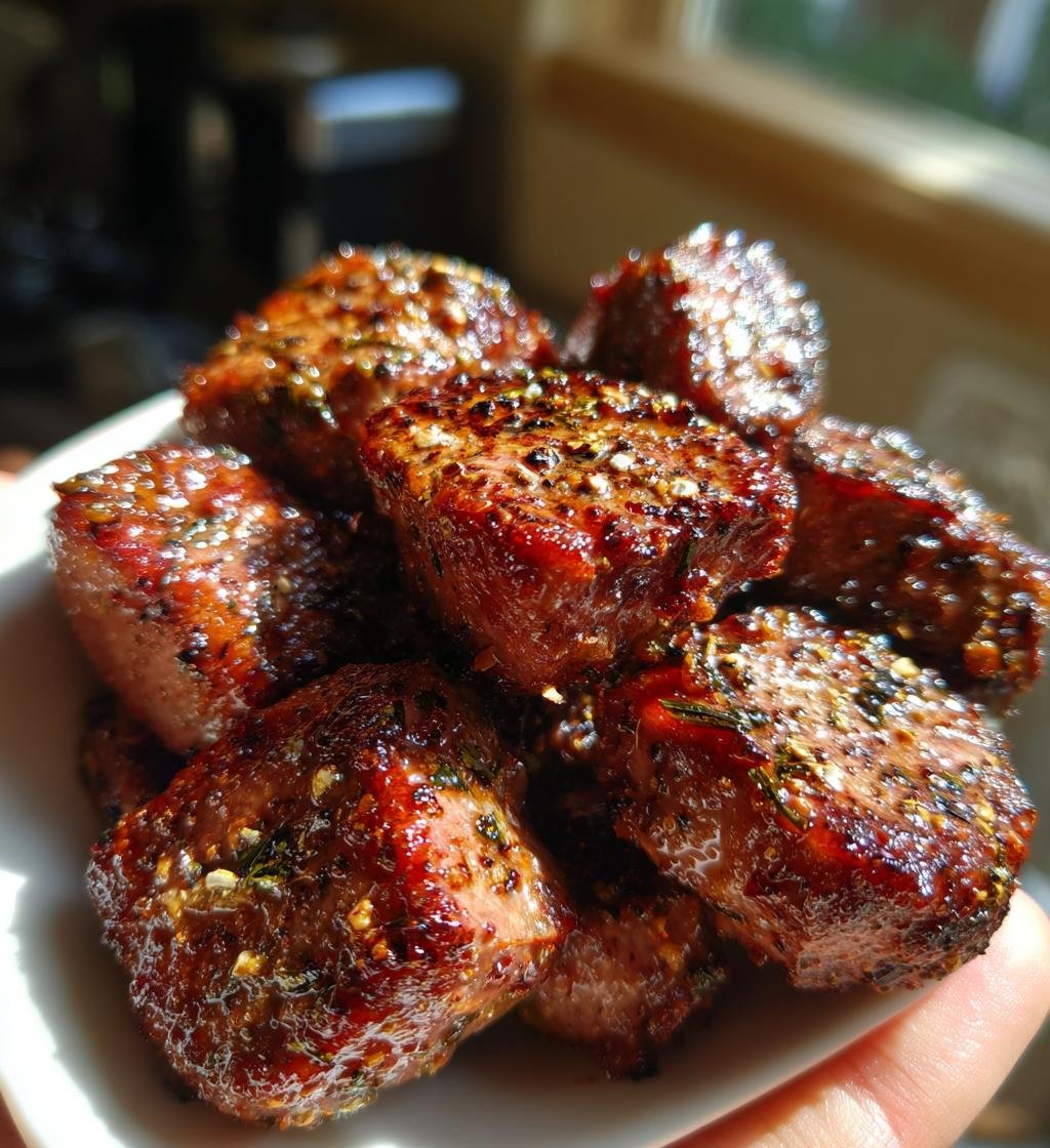 Air fryer steak bites - detail 1