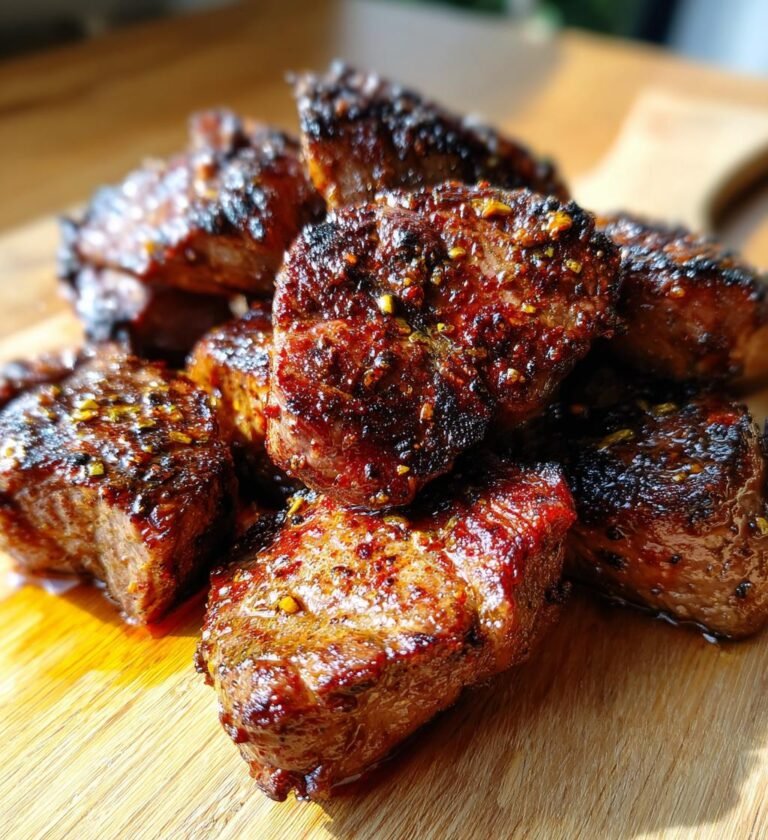 Air fryer steak bites