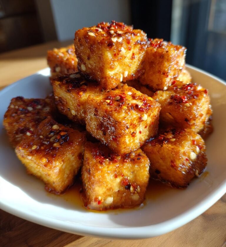 Air fryer tofu bites (vegan trend)