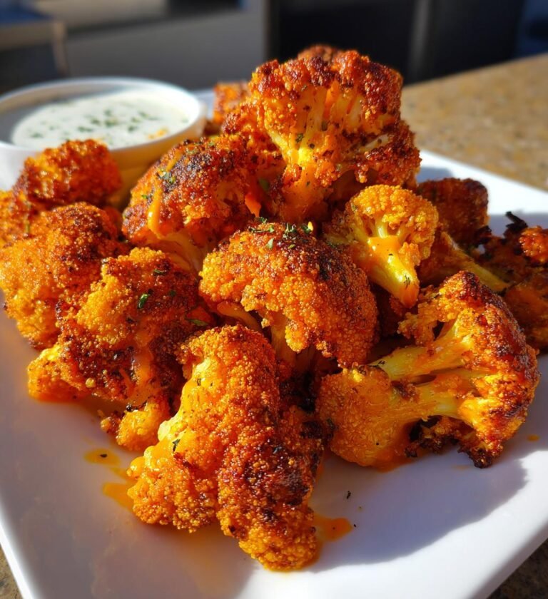 Buffalo Cauliflower Bites (Air-Fryer)