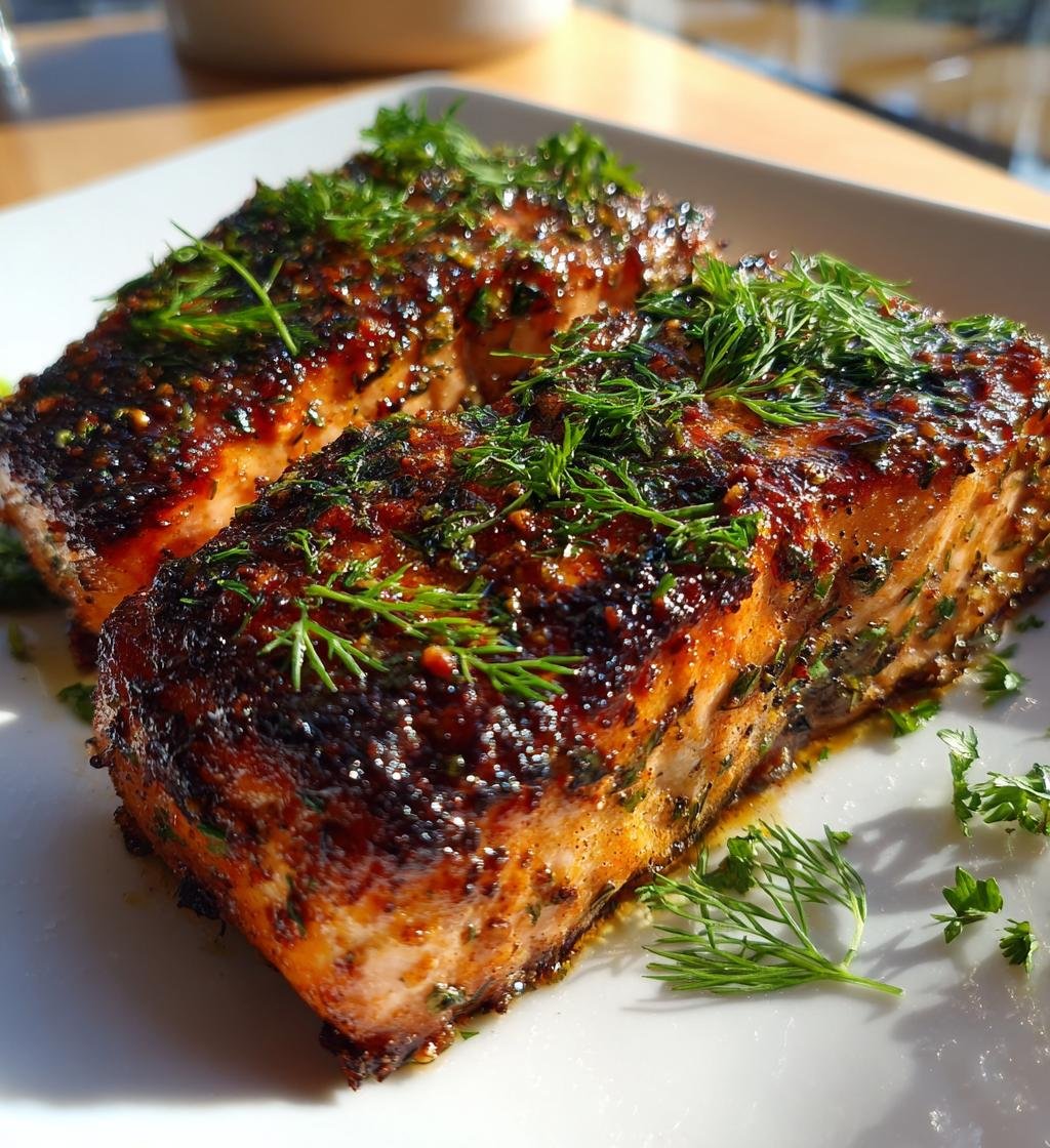 Garlic Herb Air-Fryer Salmon