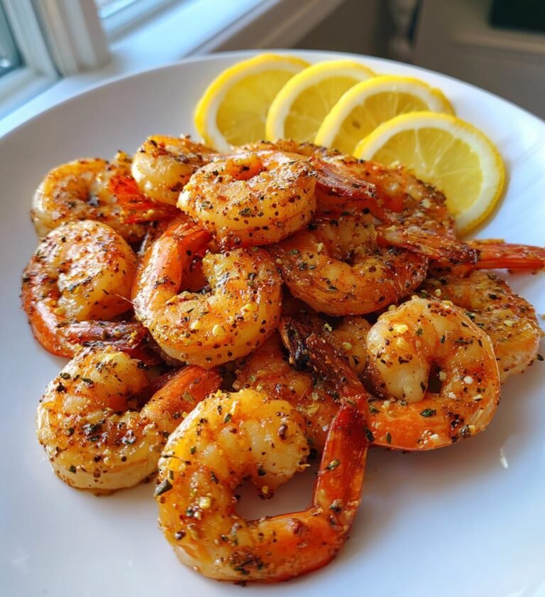 Lemon Pepper Air-Fryer Shrimp