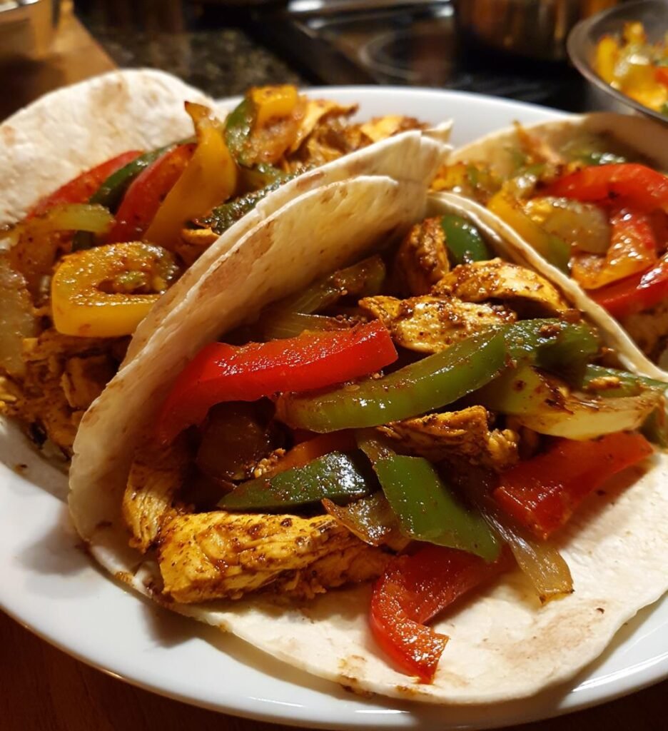 Air fryer chicken fajitas