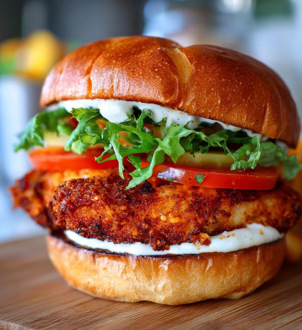 Air fryer chicken sandwiches
