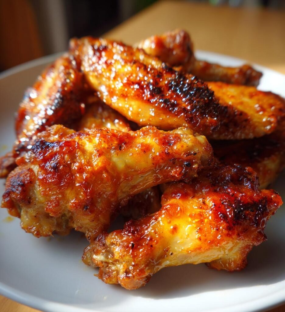 Air fryer chicken wings (buffalo / honey BBQ)