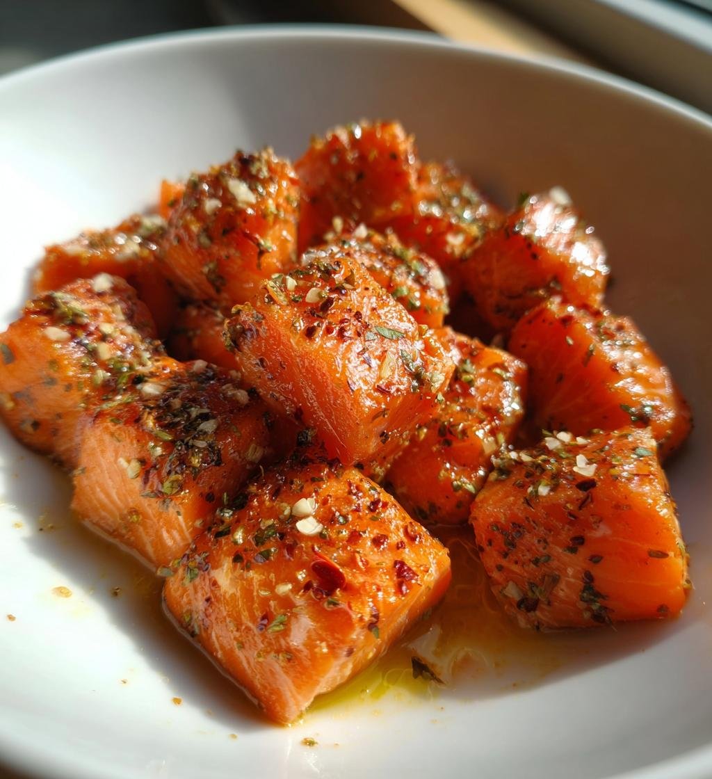 Air fryer salmon bites (quick viral recipe)