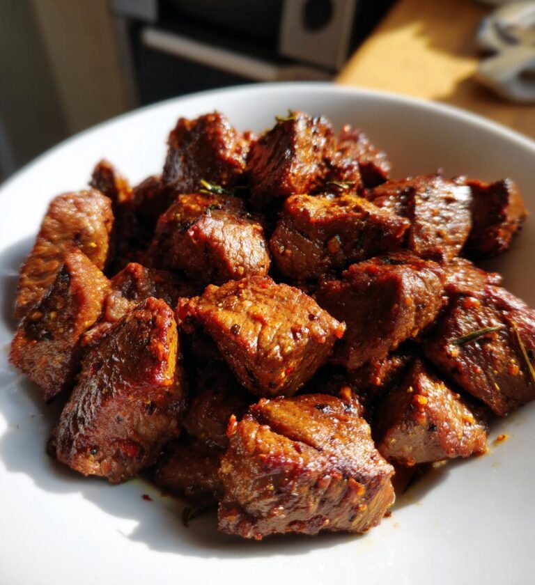 Air fryer steak bites
