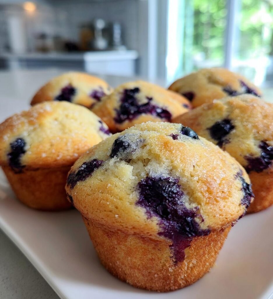 Air Fryer Blueberry Muffins
