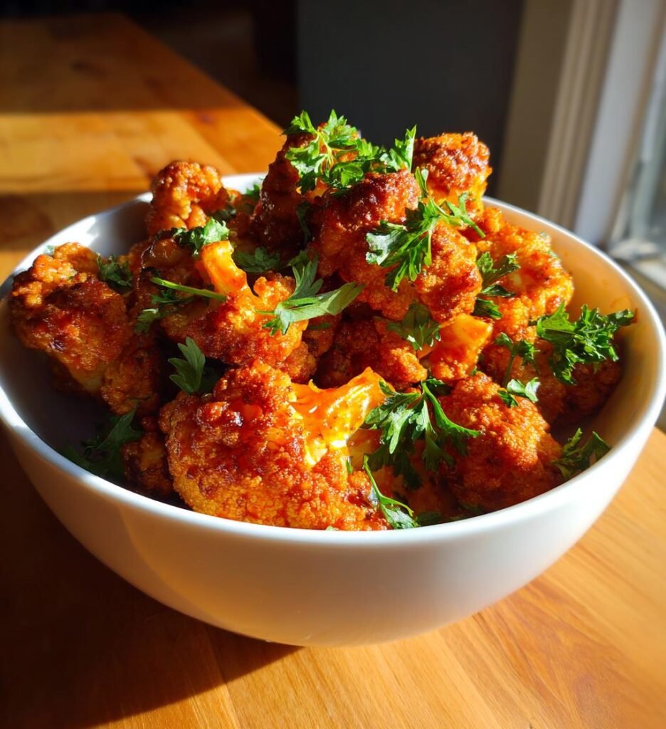 Air Fryer Buffalo Cauliflower Bites