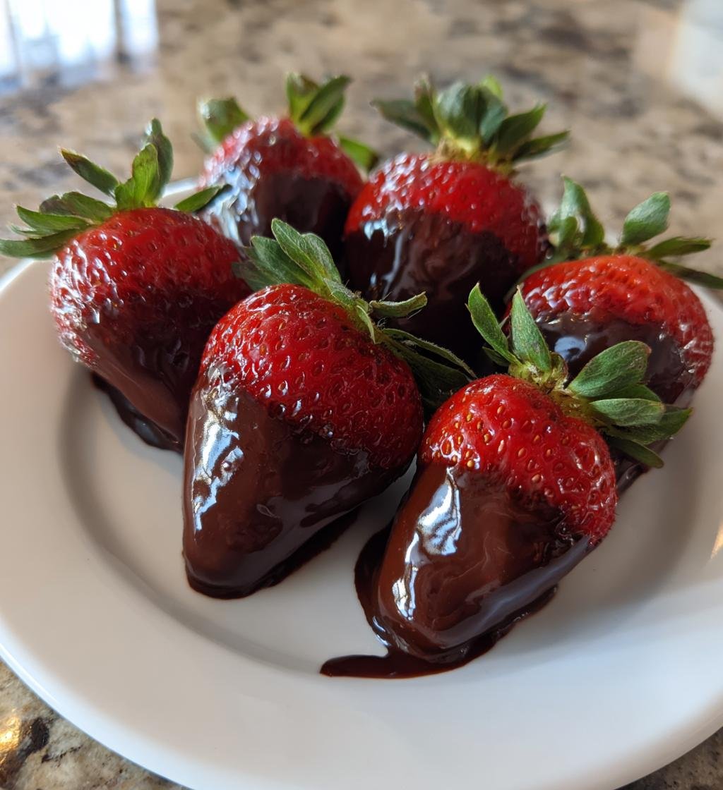Air Fryer Chocolate-Dipped Strawberries