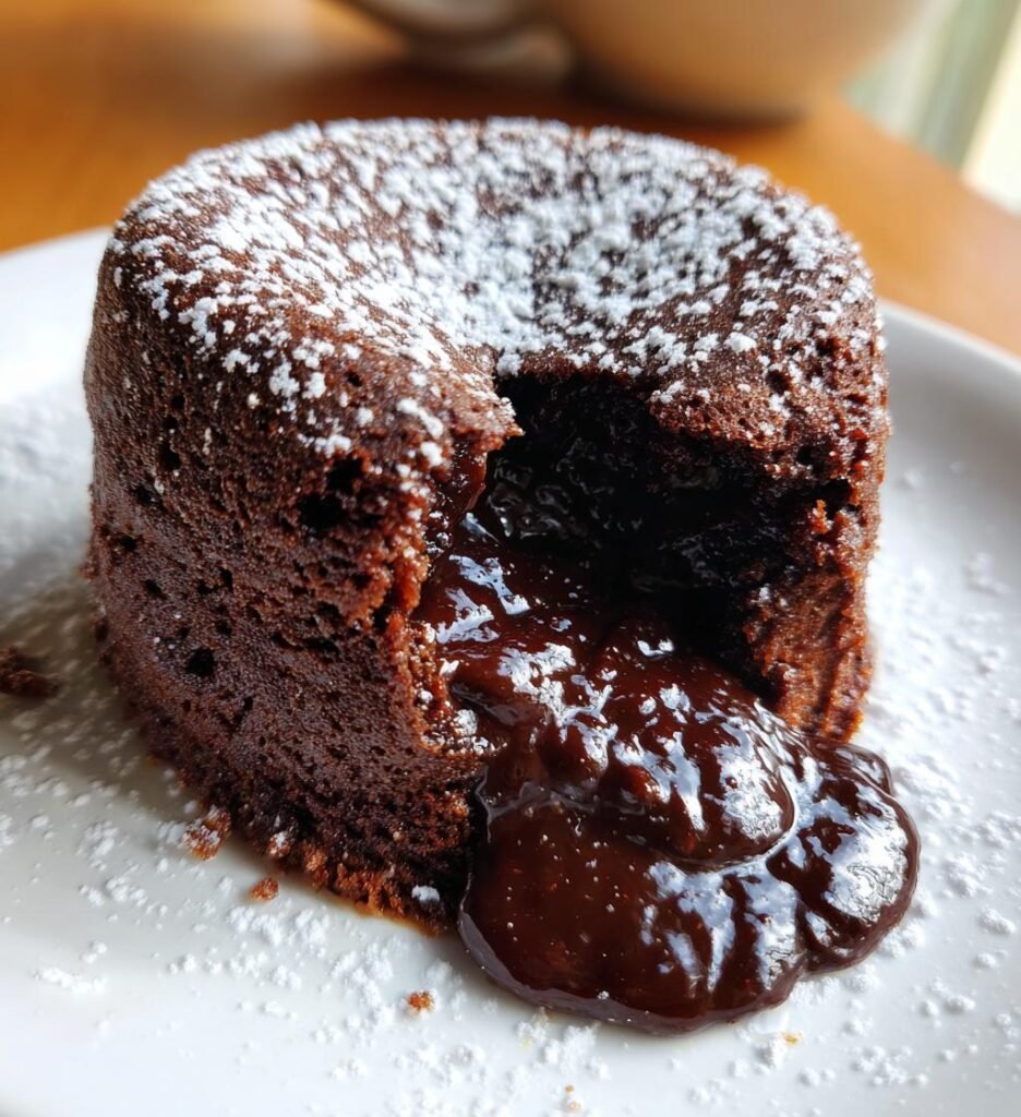 Air Fryer Chocolate Lava Cake