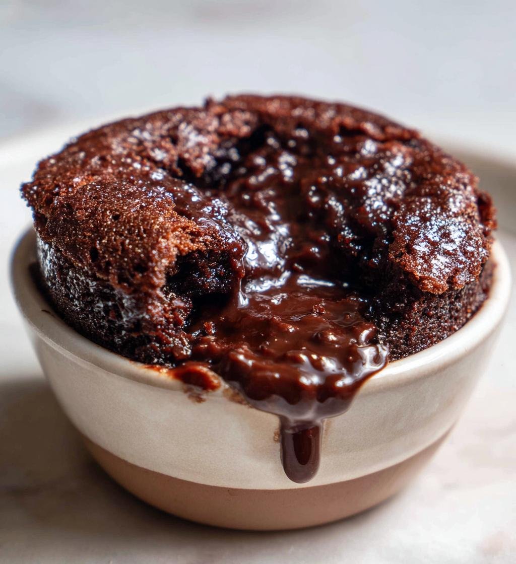 Air Fryer Chocolate Lava Cake