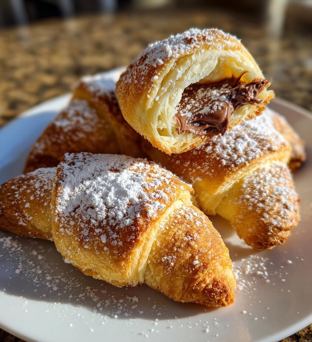 Air Fryer Nutella-Stuffed Crescent Rolls