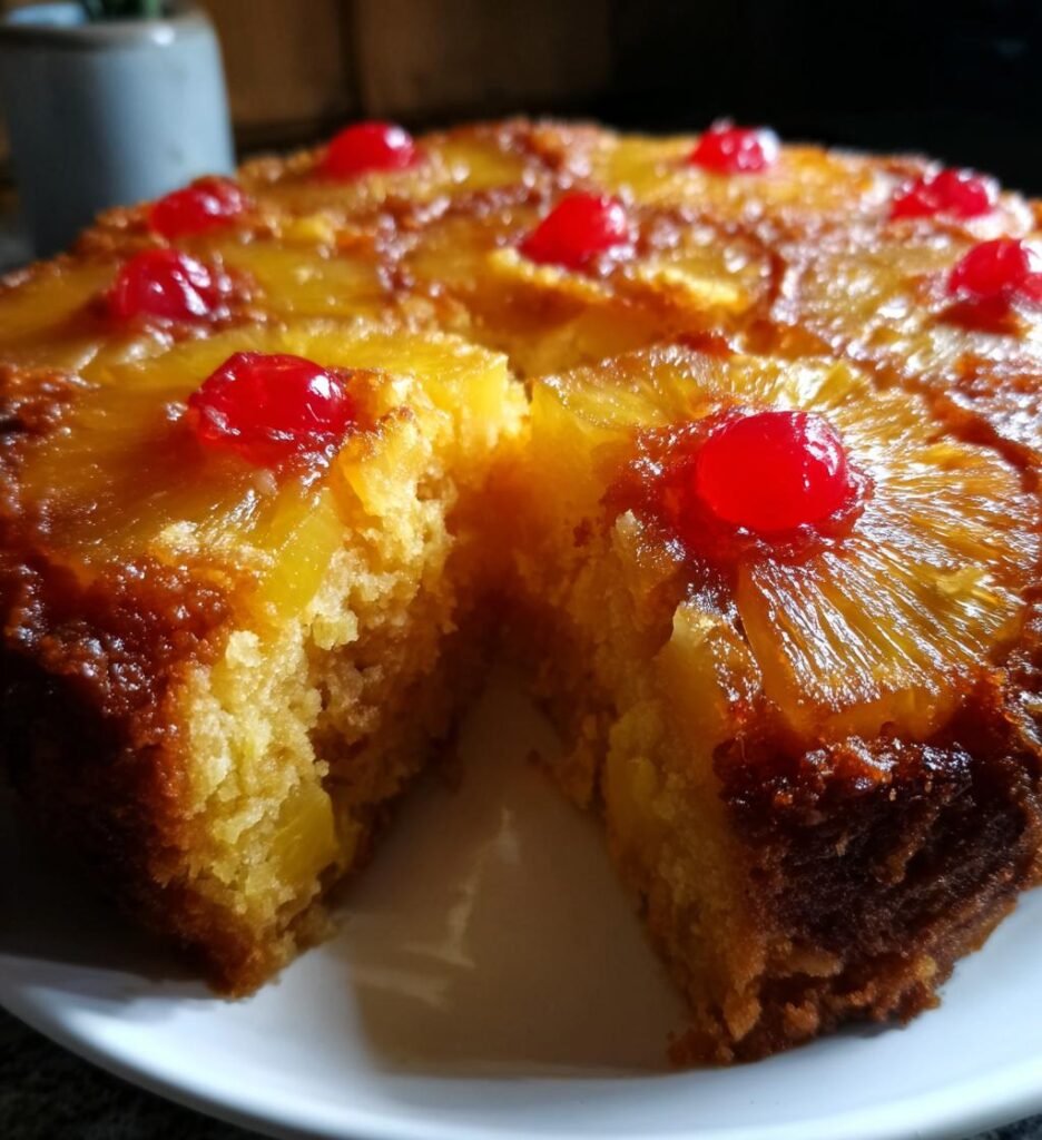 Air Fryer Pineapple Upside Down Cake