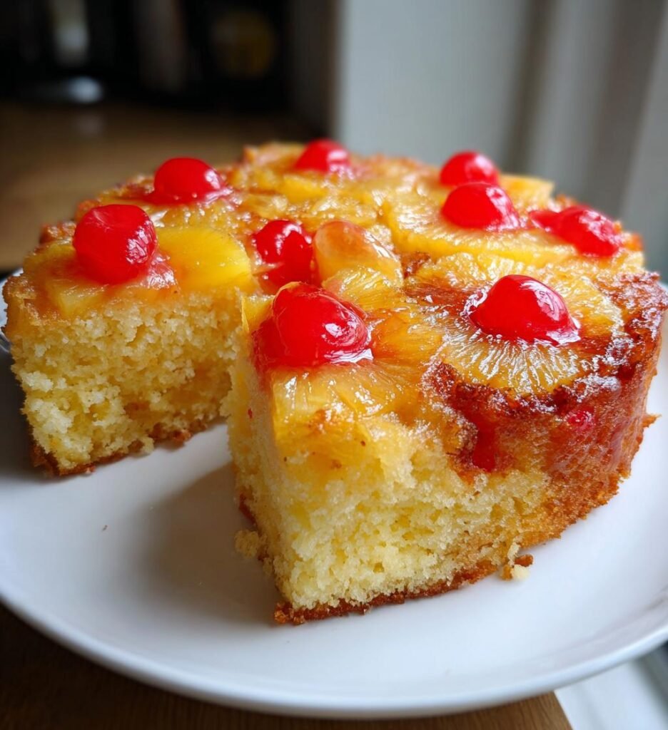 Air Fryer Pineapple Upside Down Cake