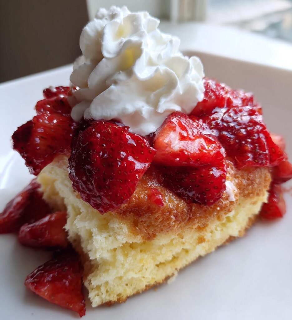 Air Fryer Strawberry Shortcake